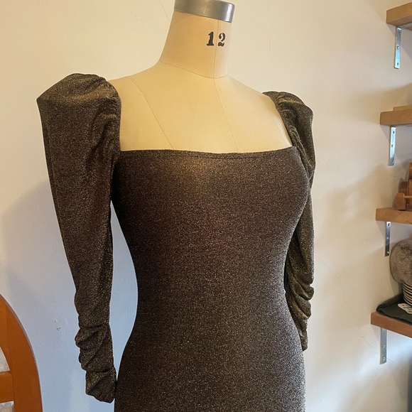 Reformation BRONZE Rahm Dress NWOT - Picture 15 of 15